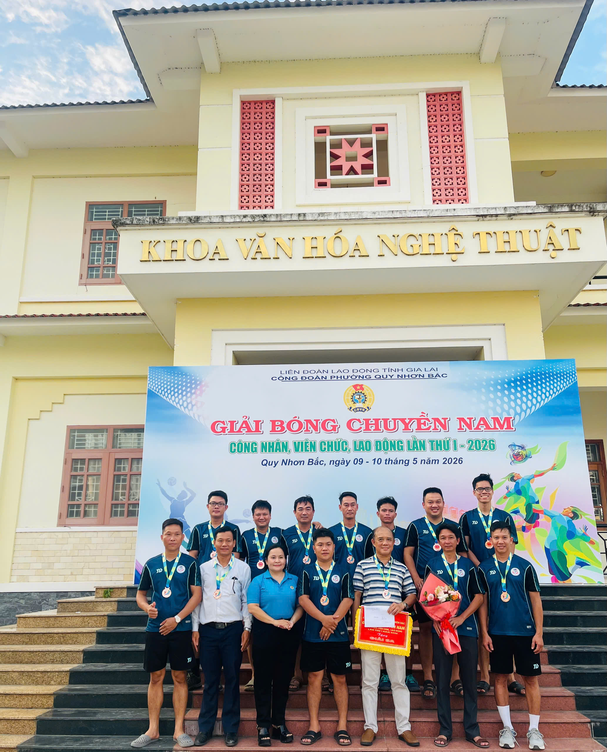 ĐỘI BÓNG CHUYỀN NAM BỆNH VIỆN TÂM THẦN QUY NHƠN ĐẠT GIẢI BA TẠI GIẢI BÓNG CHUYỀN NAM CÔNG NHÂN, VIÊN CHỨC, LAO ĐỘNG LẦN THỨ I NĂM 2026